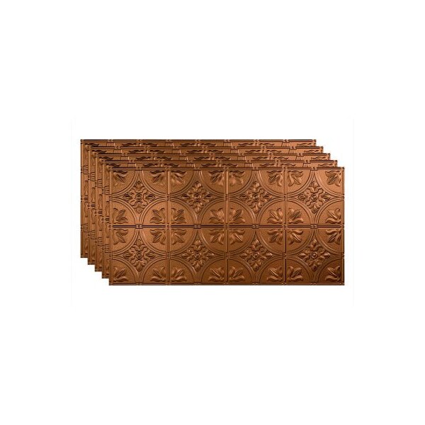 Acoustic Ceiling Products Fasade Traditional Syle # 2 - 48-3/8" x 24-3/8" PVC Glue Up Tile in Oil Rubbed Bronze - PG5126 - main